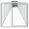 VidaXL Kippenhok met ren 110x1017x110 cm staal antraciet