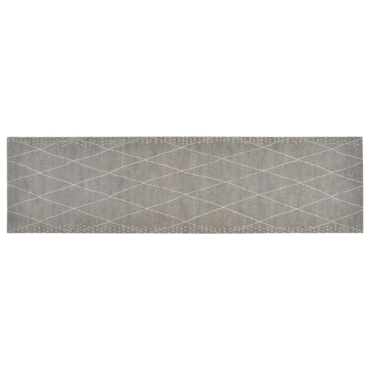 Vidaxl keukenmat wasbaar geruit 45x150 cm fluweel