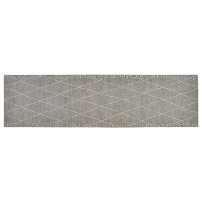 Vidaxl keukenmat wasbaar geruit 45x150 cm fluweel