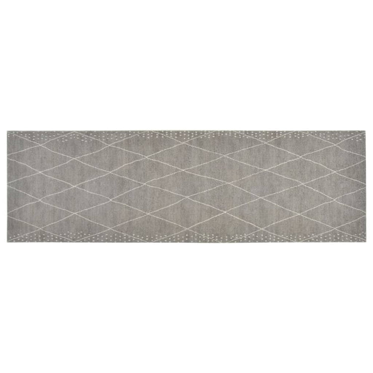 Vidaxl keukenmat wasbaar geruit 60x180 cm fluweel