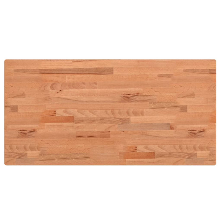 Vidaxl wastafelblad 80x40x1,5 cm massief beukenhout