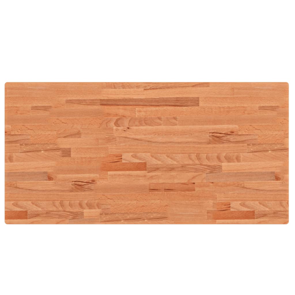 Vidaxl wastafelblad 100x50x4 cm massief beukenhout