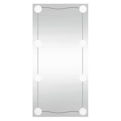 Vidaxl wandspiegel met led's rechthoekig 30x60 cm glas