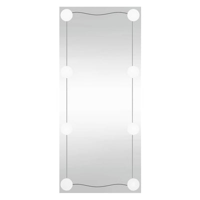 Vidaxl wandspiegel met led's rechthoekig 30x80 cm glas