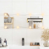 Vidaxl wandspiegel met led's rechthoekig 30x80 cm glas - afbeelding 3
