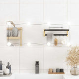 Vidaxl wandspiegel met led's rechthoekig 30x80 cm glas - afbeelding 1