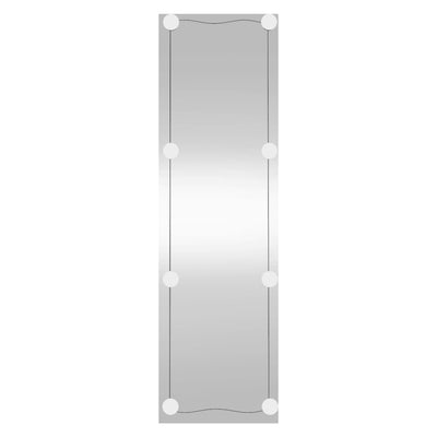 Vidaxl wandspiegel met led's rechthoekig 30x100 cm glas