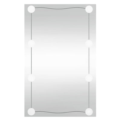 Vidaxl wandspiegel met led's rechthoekig 40x60 cm glas
