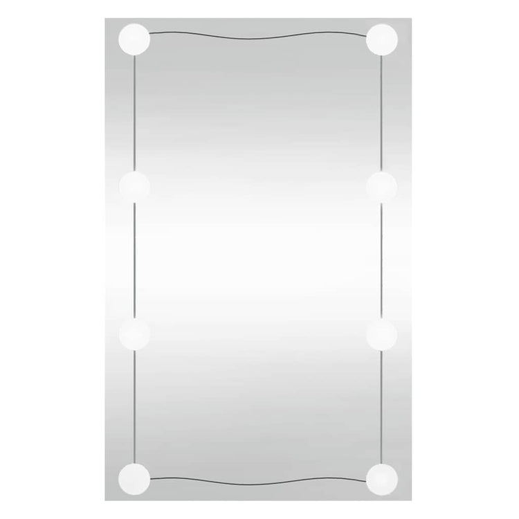 Vidaxl wandspiegel met led's rechthoekig 40x60 cm glas