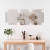 Vidaxl wandspiegel met led's rechthoekig 40x100 cm glas - afbeelding 1