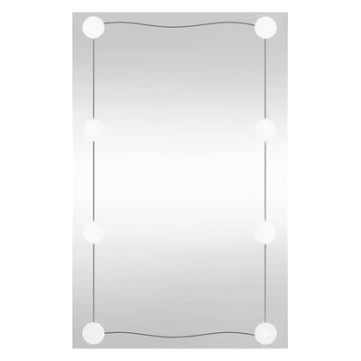 Vidaxl wandspiegel met led's rechthoekig 50x80 cm glas