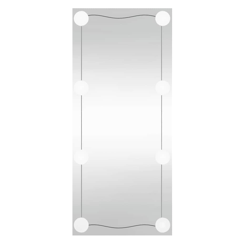 Vidaxl wandspiegel met led's rechthoekig 50x100 cm glas