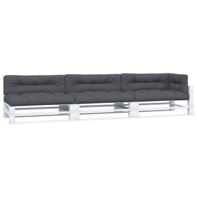 Vidaxl palletkussens 7 st stof antracietkleurig