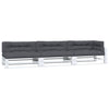 Vidaxl palletkussens 7 st stof antracietkleurig