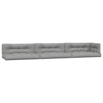 Vidaxl palletkussens 7 st stof grijs