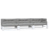 Vidaxl palletkussens 7 st stof grijs