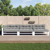 Vidaxl palletkussens 7 st stof grijs