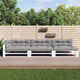 Vidaxl palletkussens 7 st stof grijs