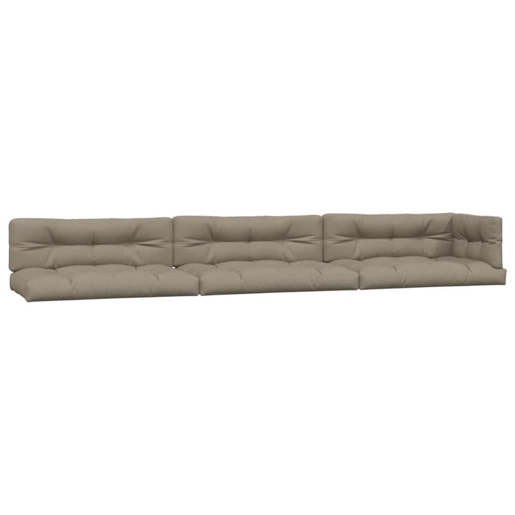 VidaXL Palletkussens 7 st stof taupe