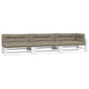 VidaXL Palletkussens 7 st stof taupe