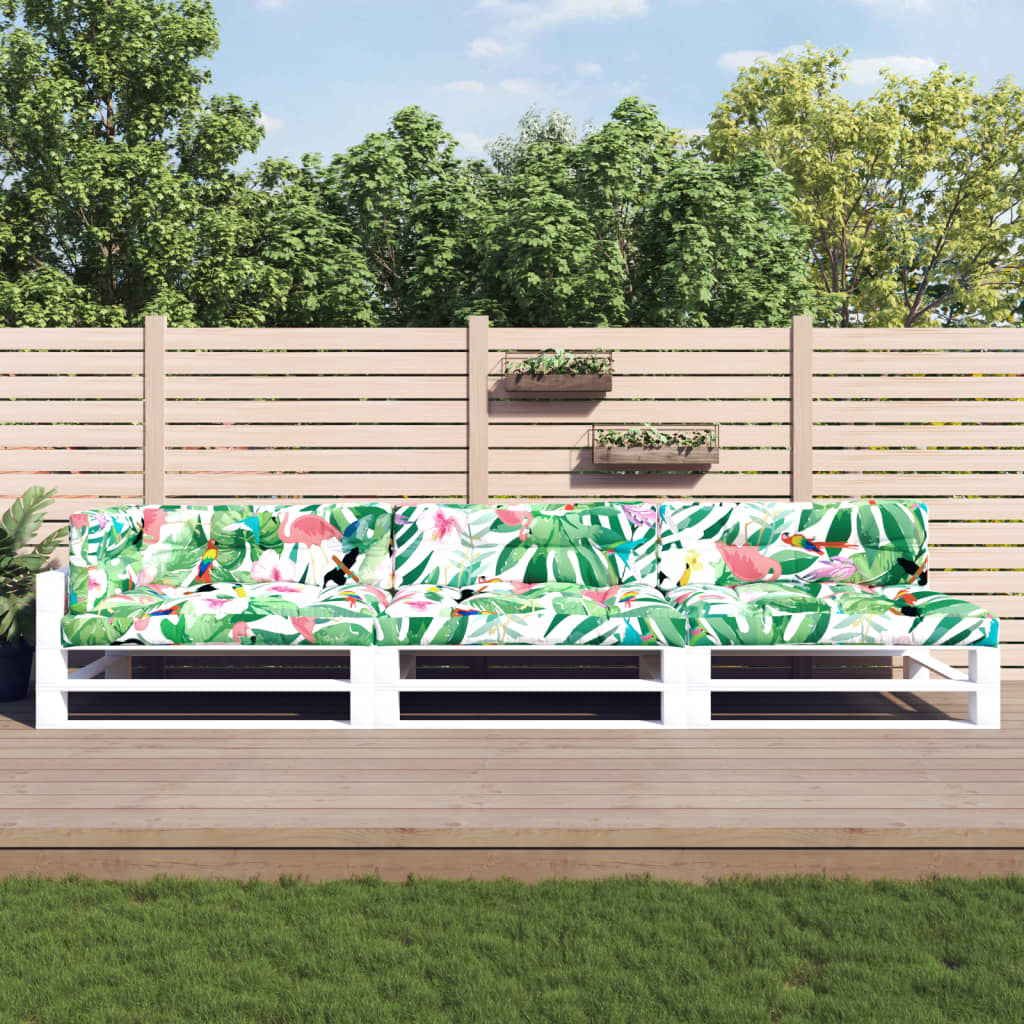 Vidaxl palletkussens 7 st stof meerkleurig