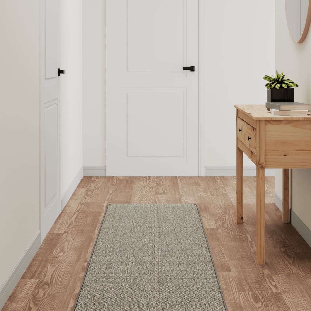 Vidaxl tapijtloper 50x200 cm sisal-look platina