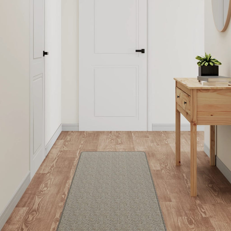 Vidaxl tapijtloper 50x250 cm sisal-look platina