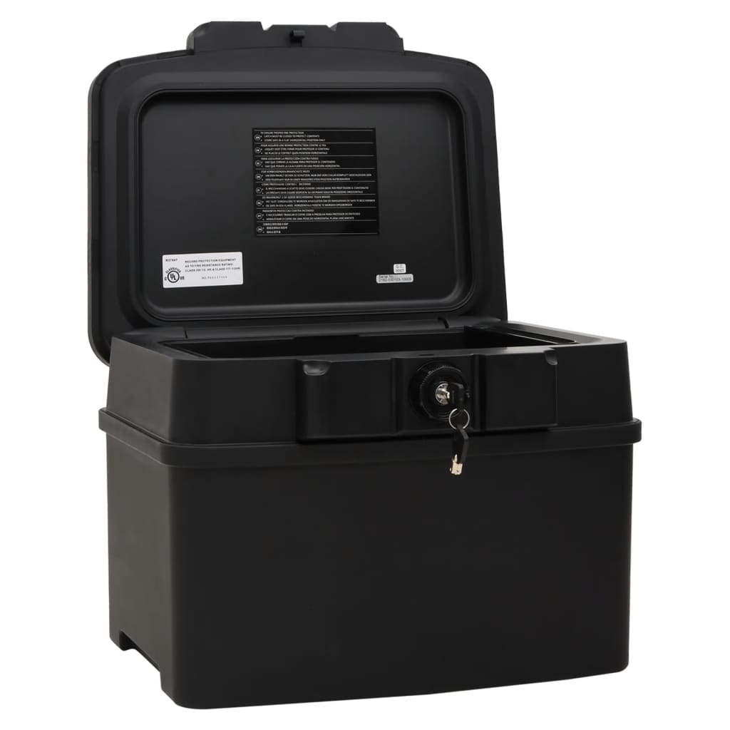 Vidaxl kluis 44x37x34 cm zwart