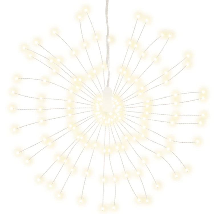 Vidaxl kerstverlichting vuurwerk 2 st 140 warmwitte led's 17 cm