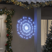 Vidaxl kerstverlichting vuurwerk 8 st 140 koudwitte led's 17 cm - afbeelding 1
