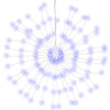 Vidaxl kerstverlichting vuurwerk 2 st 140 blauwe led's 17 cm