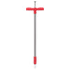 Vidaxl onkruidsteker 93,5 cm gepoedercoat staal rood en grijs