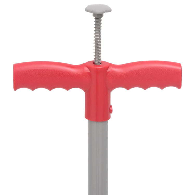 Vidaxl onkruidsteker 93,5 cm gepoedercoat staal rood en grijs