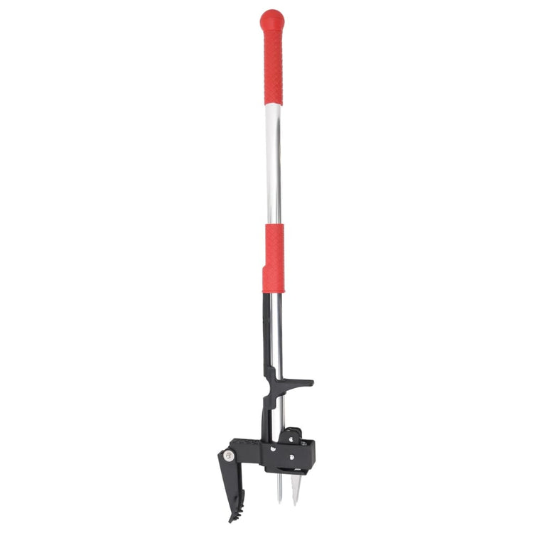 Vidaxl onkruidsteker 99,5 cm geanodiseerd aluminium rood en zilver