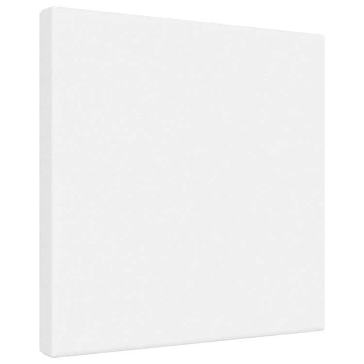 VidaXL Canvasdoeken 12 st stof en massief grenenhout wit