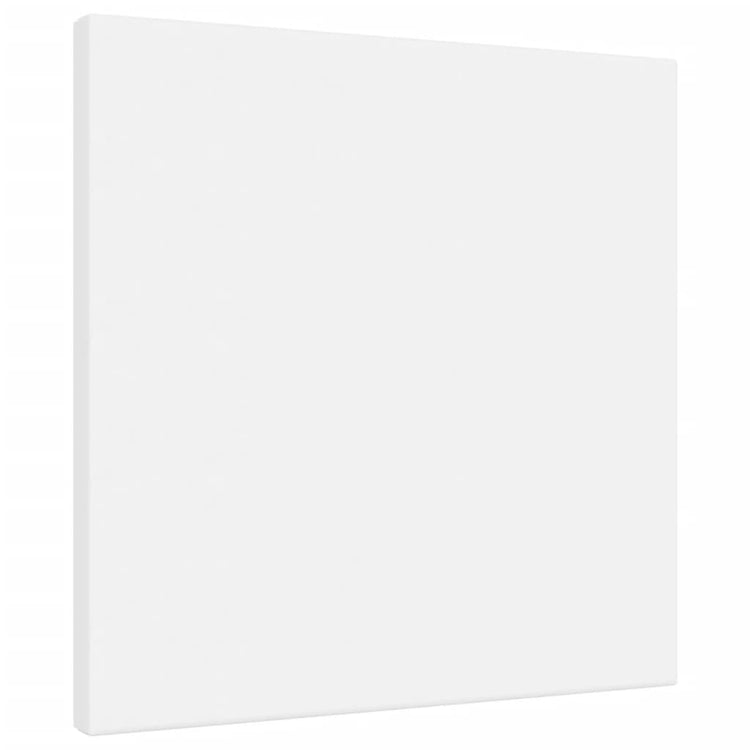Vidaxl canvasdoeken 12 st stof en massief grenenhout wit