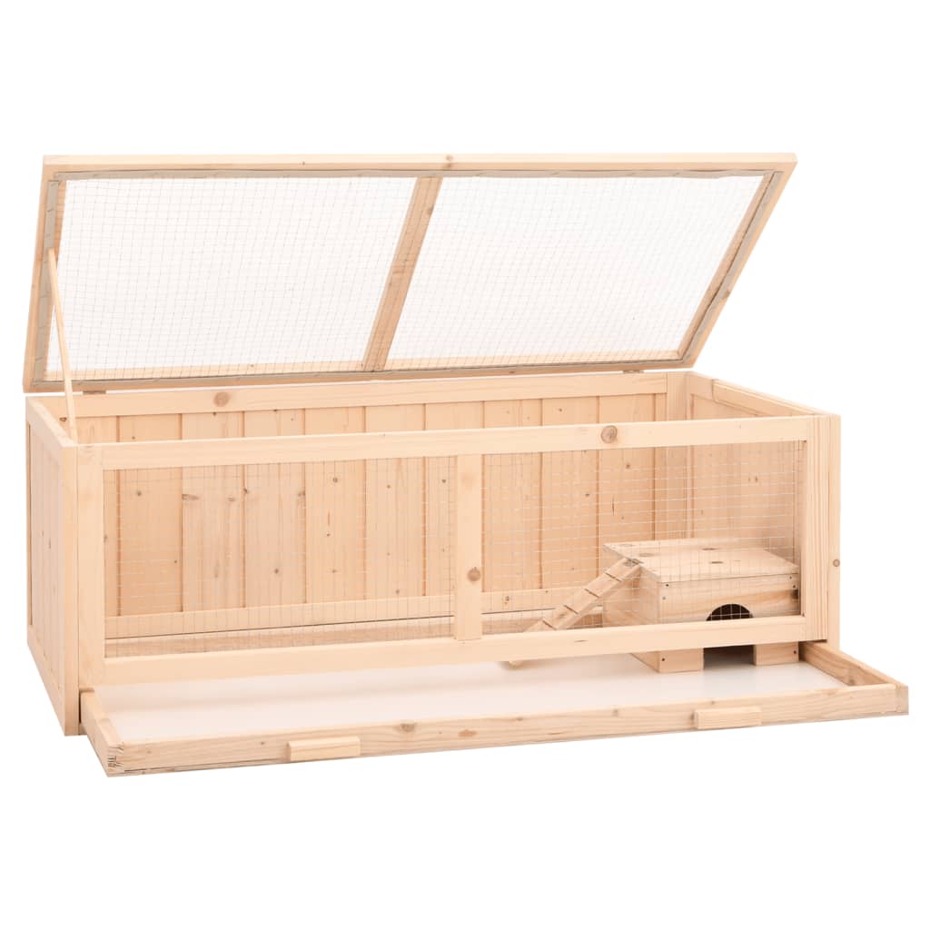 VidaXL Hamsterkooi 104x52x38 cm massief vurenhout