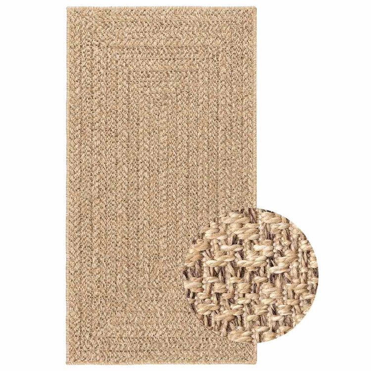 Vidaxl vloerkleed zizur binnen en buiten 80x150 cm jute look