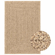 Vidaxl vloerkleed zizur binnen en buiten 140x200 cm jute look - afbeelding 1