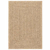 Vidaxl vloerkleed zizur binnen en buiten 160x230 cm jute look