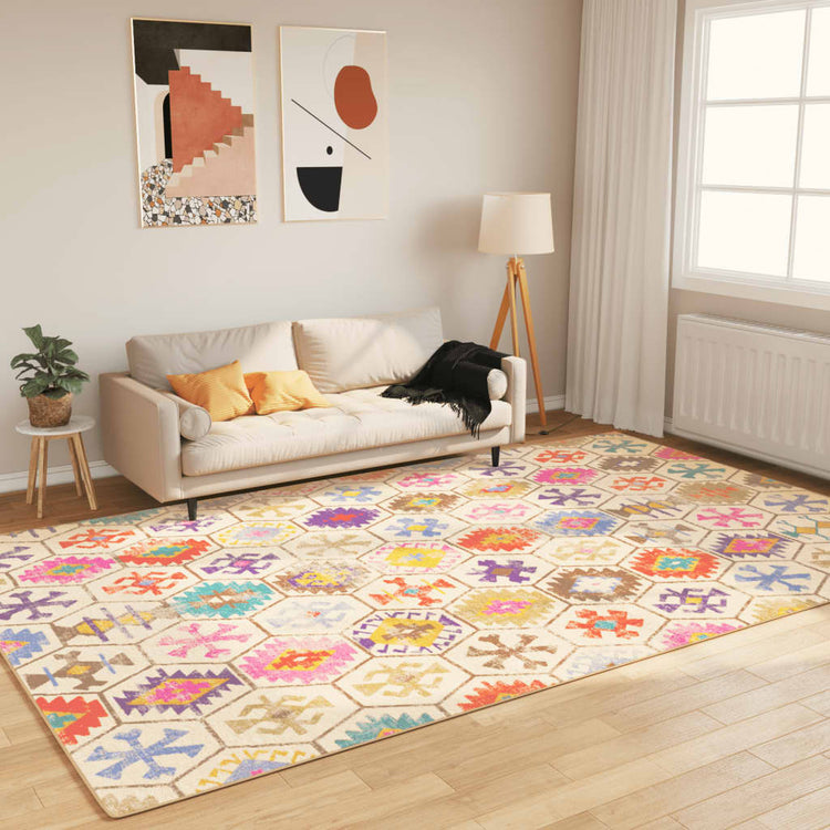 Vidaxl vloerkleed wasbaar 190x300 cm meerkleurig