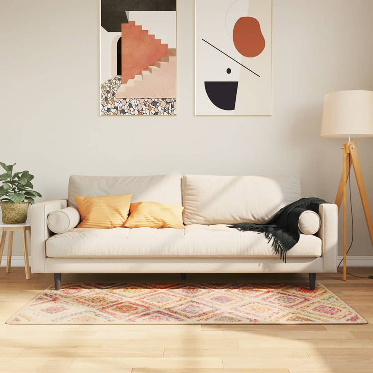 Vidaxl vloerkleed wasbaar 80x150 cm meerkleurig