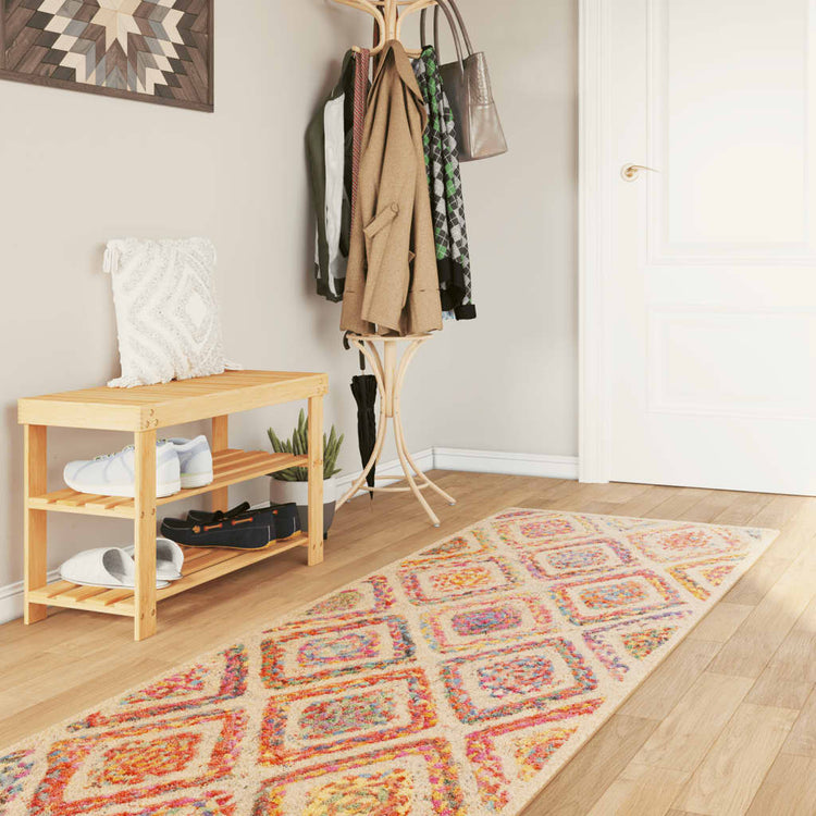 Vidaxl vloerkleed wasbaar 80x300 cm meerkleurig