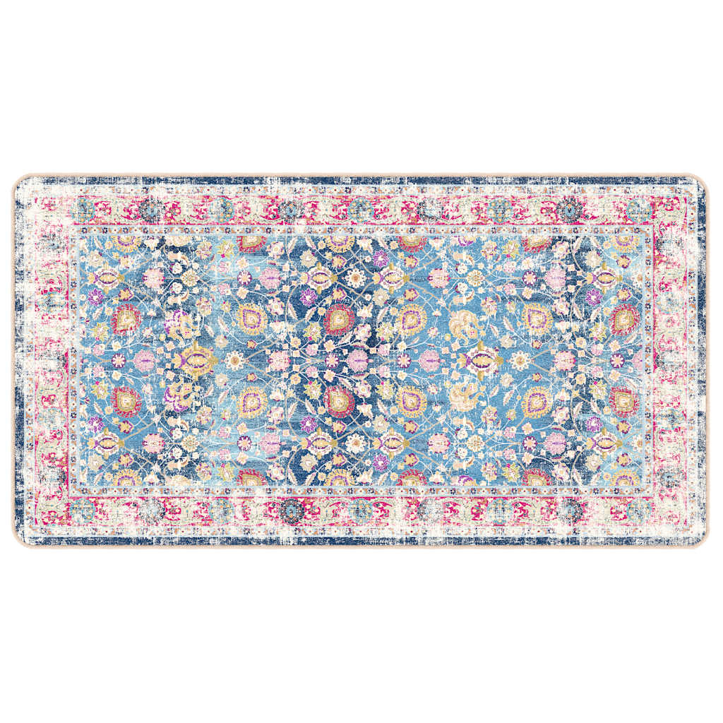 Vidaxl vloerkleed wasbaar anti-slip 80x150 cm meerkleurig
