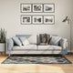 Vidaxl vloerkleed wasbaar 80x150 cm zwart en wit