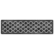 Vidaxl vloerkleed wasbaar 80x300 cm zwart en wit - afbeelding 2