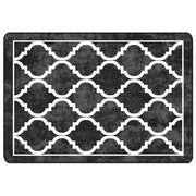 Vidaxl vloerkleed wasbaar 120x180 cm zwart en wit - afbeelding 2