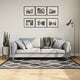 Vidaxl vloerkleed wasbaar 120x180 cm zwart en wit