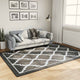 Vidaxl vloerkleed wasbaar 160x230 cm zwart en wit