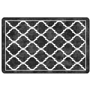Vidaxl vloerkleed wasbaar 190x300 cm zwart en wit - afbeelding 2